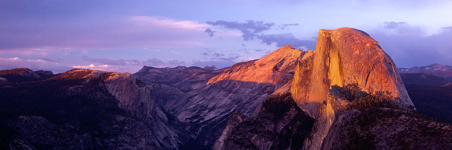 Panoramic View Of Glacier Point Over A Photograph by Kiskamedia