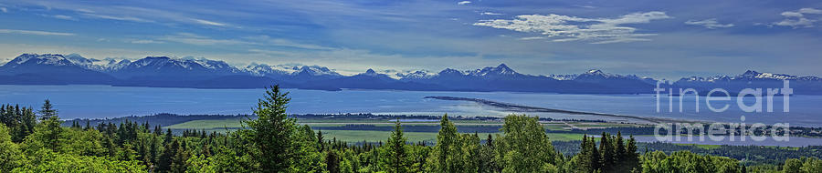 Panoramic View Of Homer Spit Photograph by Robert Bales