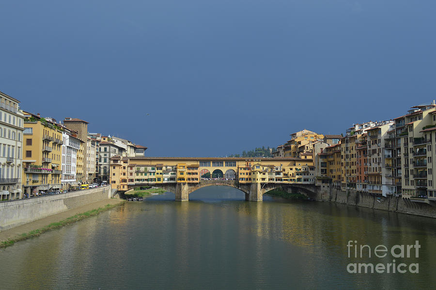 Panoramic View of Ponte Vecchio Florence Photograph by Aicy Karbstein