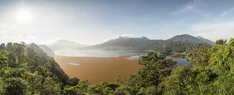 Panoramic View Of Rainforest And Coast, Wana Giri, Bali, Indonesia ...