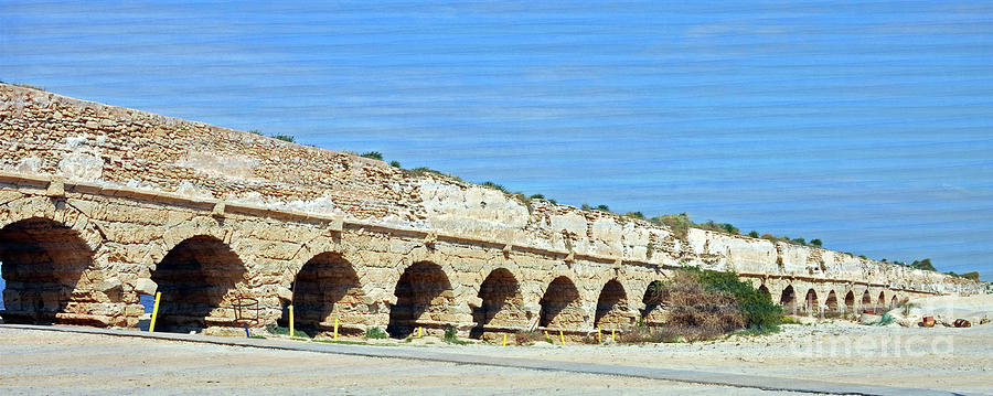 Panoramic View of Roman Aqueduct Photograph by Lydia Holly