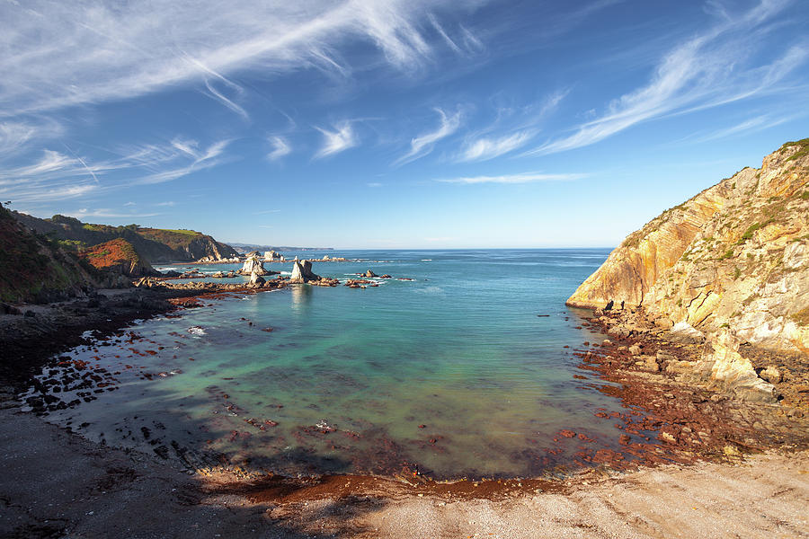 Panoramic View Of Silence Beach Photograph by Victor Estevez