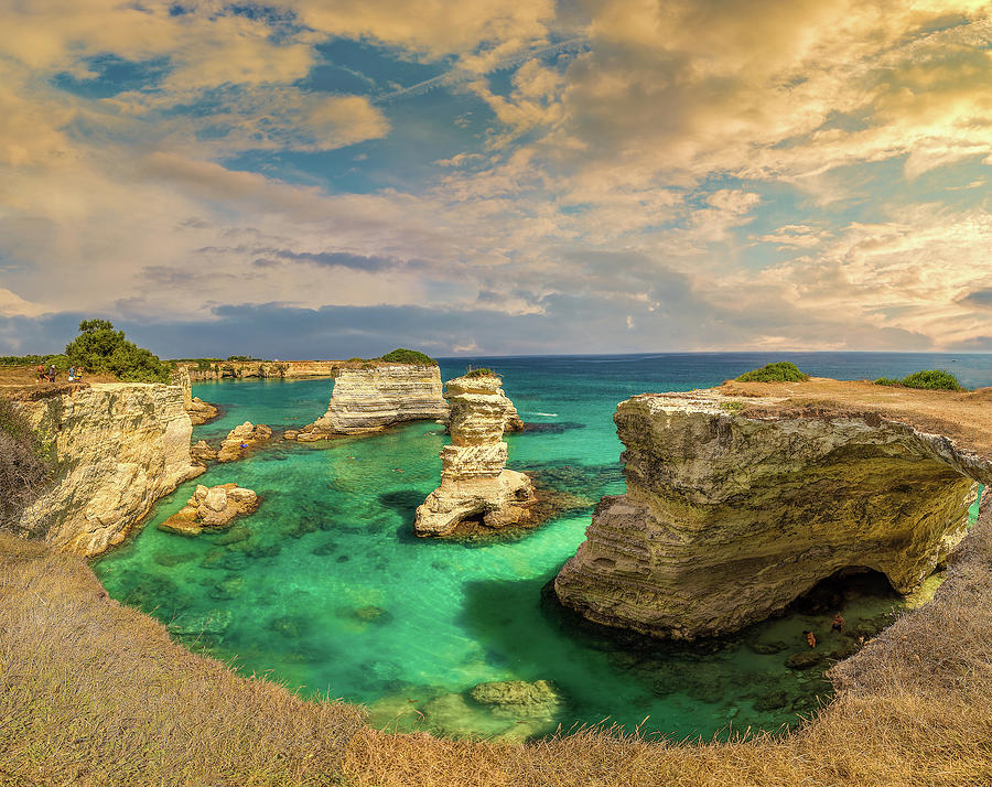 Panoramic view of stacks of Salento in Italy Photograph by Vivida Photo PC