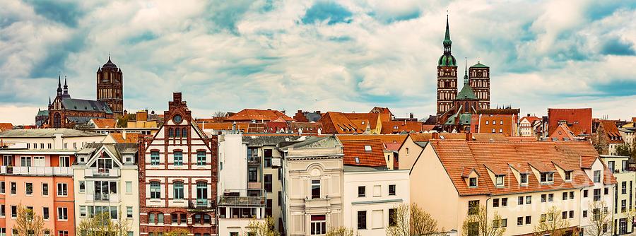 Panoramic view of Stralsund, Germany. Photograph by Michal Bednarek