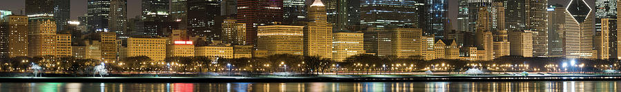 Panoramic View Of The Chicago Lakefront Photograph by Chrisp0