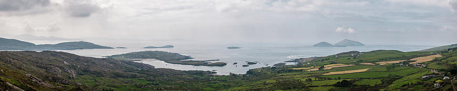 Panoramic View Of Village Of Bealtra And Islands In Ireland Photograph