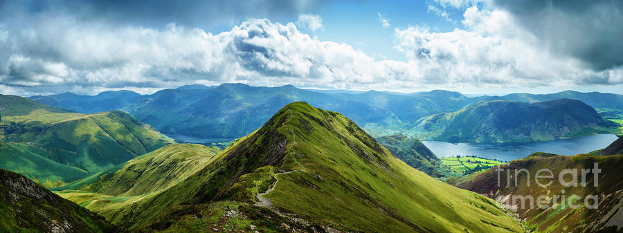 Panoramic view of Whiteless Pike and beyond. Photograph by Phill Thornton