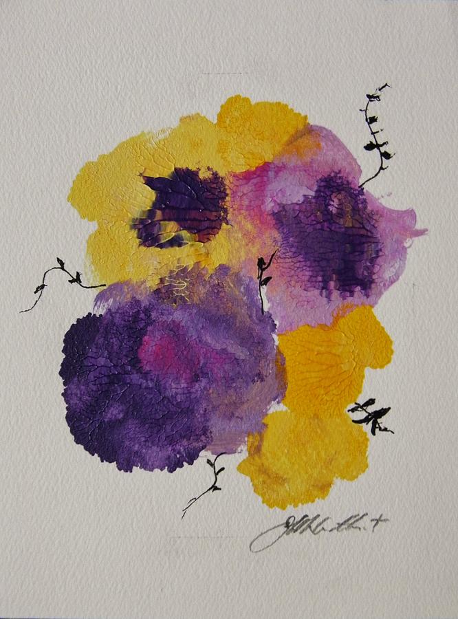 Flower Painting - Pansies by John Williams