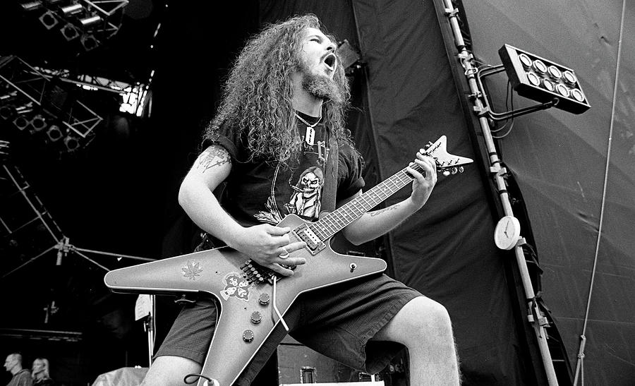 Dimebag Darrell - Pantera Shower Curtain by Concert Photos - Pixels