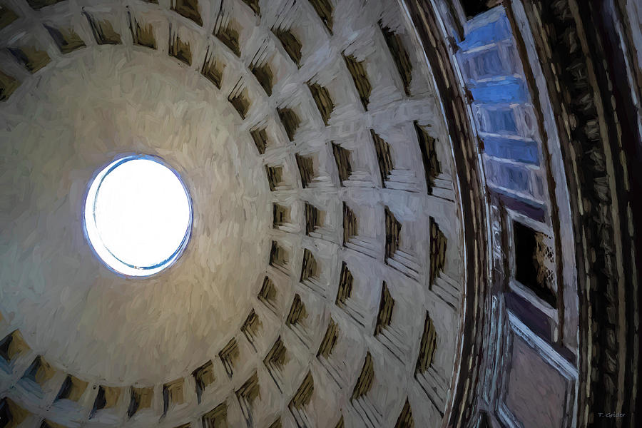 Pantheon in Rome Photograph by Tony Grider