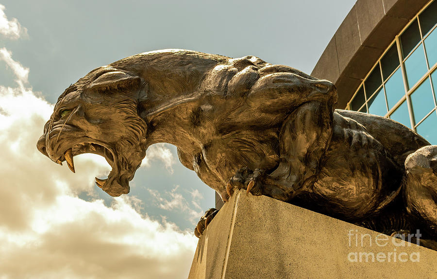 Carolina Panthers Football Stadium Big Cat Statue, Charlotte, NC