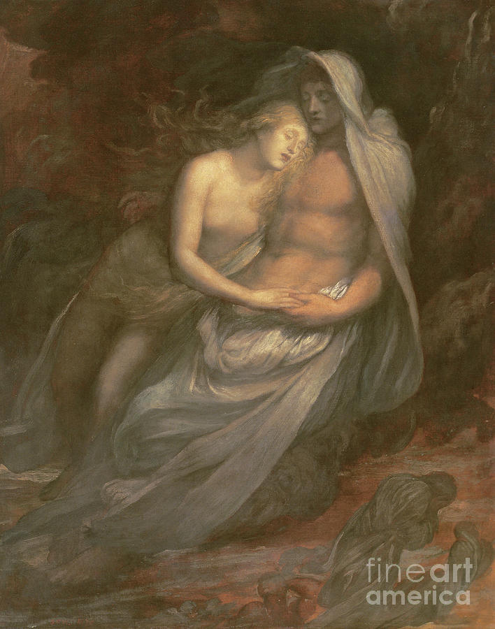 Paolo And Francesca, 1870 Photograph by George Frederic Watts