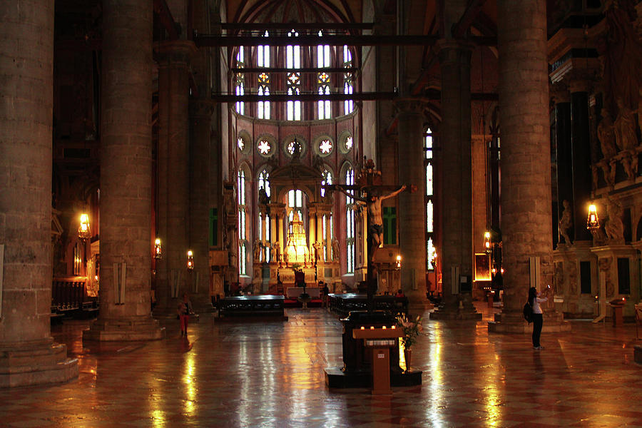 Jesus Christ Photograph - Paolo Basilica Venice by Les Mumm