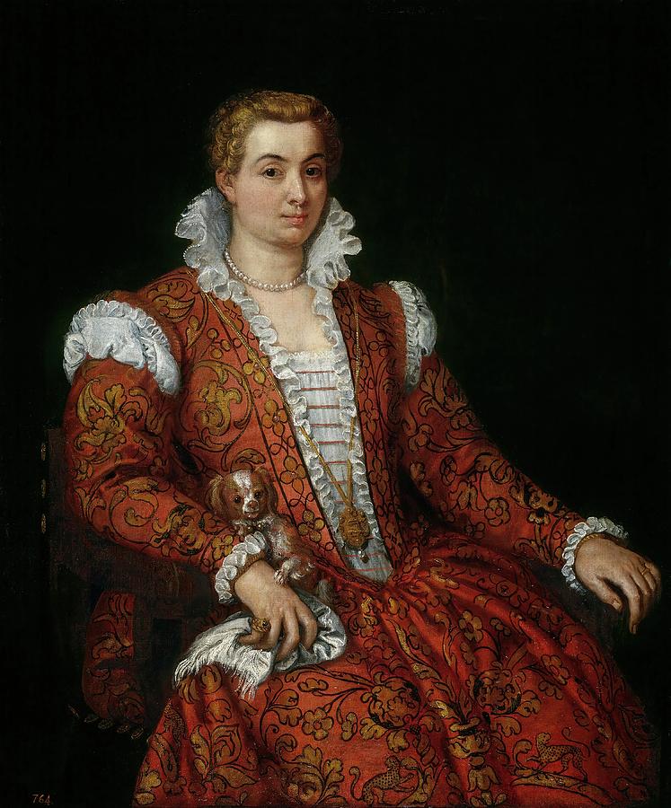 Paolo Veronese / 'Livia Colonna', 1570-1572, Italian School, Oil on ...