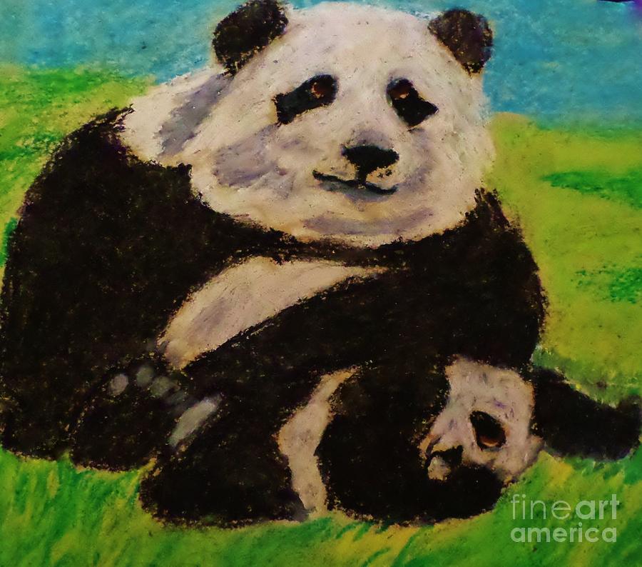 Papa Panda Pastel by Christy Saunders Church