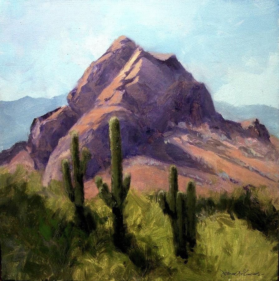 Papago Butte Painting by Jessica Anne Thomas