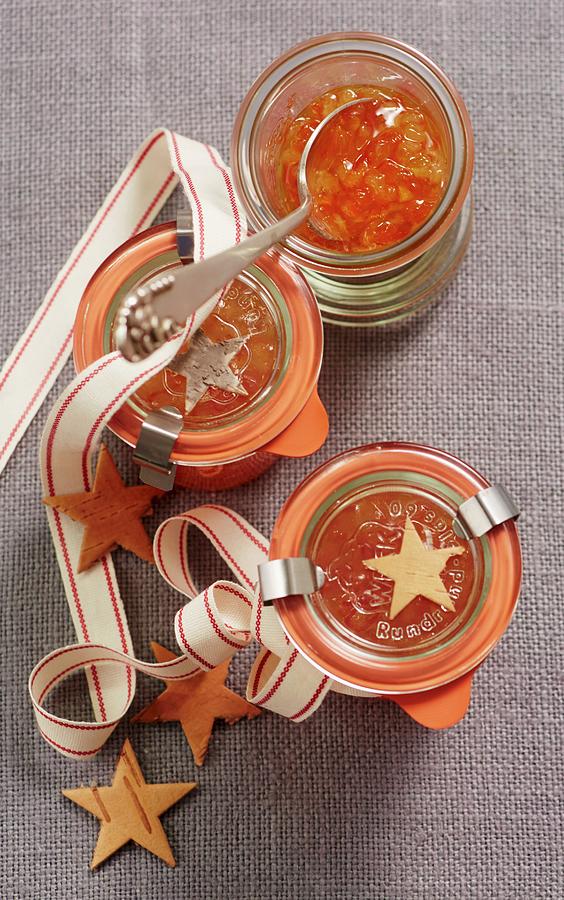 Papaya Salsa With Honeydew Melon As A Christmas Present Photograph by ...