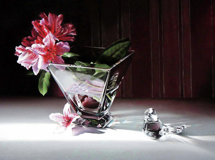Still Life Pastel - Paper and Glass by Dianna Ponting