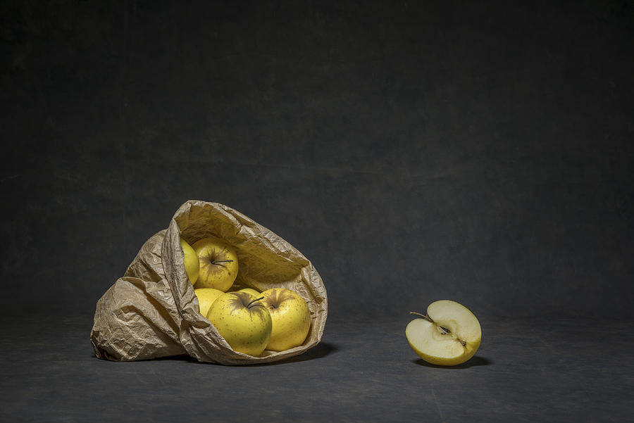 Apple Photograph - Paper Bag by Christophe Verot