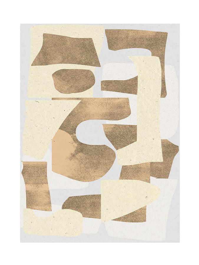 Geometric Photograph - Paper Collage No.4 by The Miuus Studio