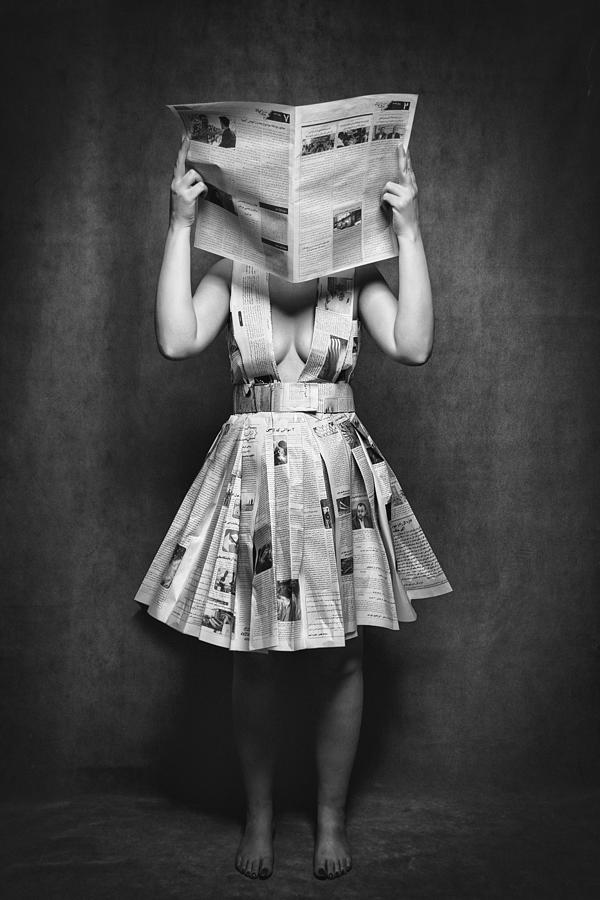 Paper Dress Photograph by Mahdi Khodadad