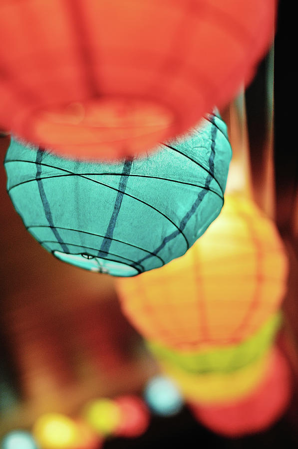 Paper Lanterns Photograph by Allison Achauer