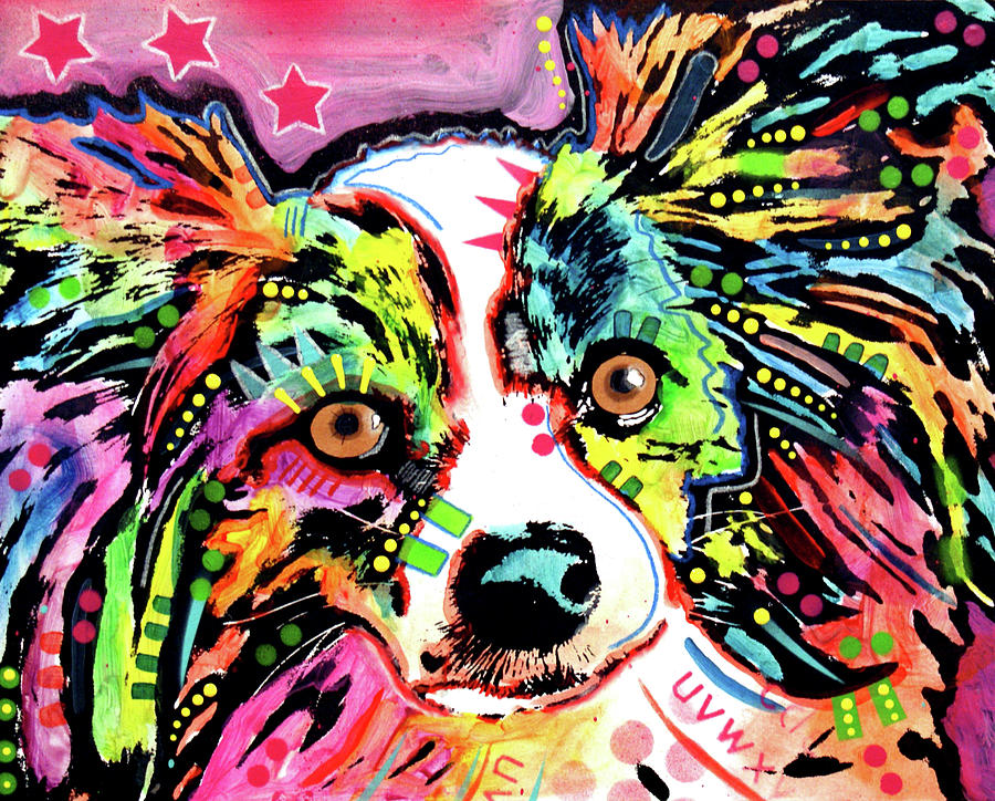 Animal Mixed Media - Papillon 9149 by Dean Russo