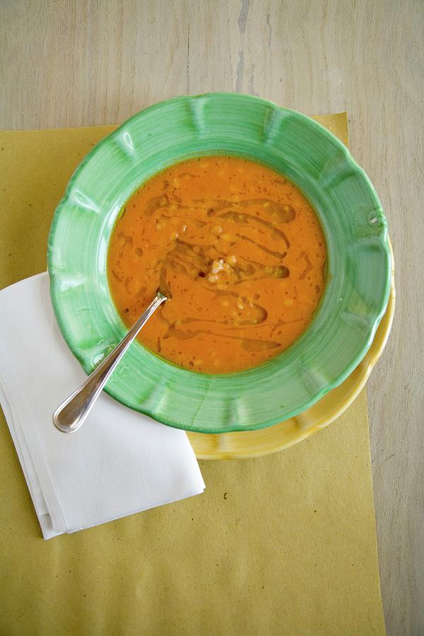 Pappa Al Pomodoro tomato And Bread Soup, Italy Photograph by Michael Wissing