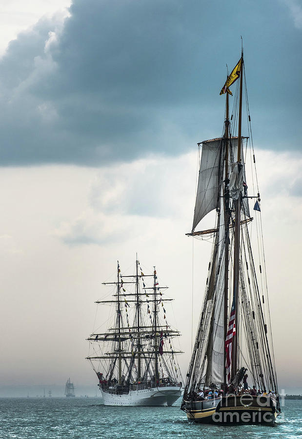 Parade of Tall Ships Photograph by Wayne Heim - Fine Art America