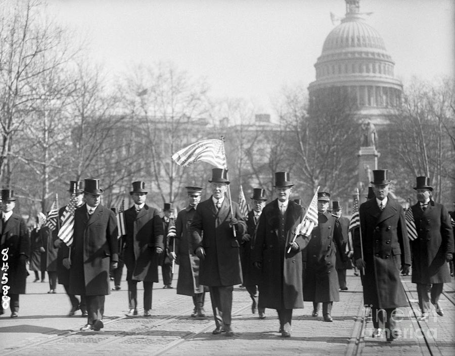 Parade Of Veterans, Pres. Wilsoncapital Photograph by Bettmann