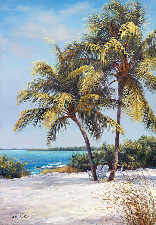 Beach Landscapes Painting - Paradise Beach  by Laurie Snow Hein