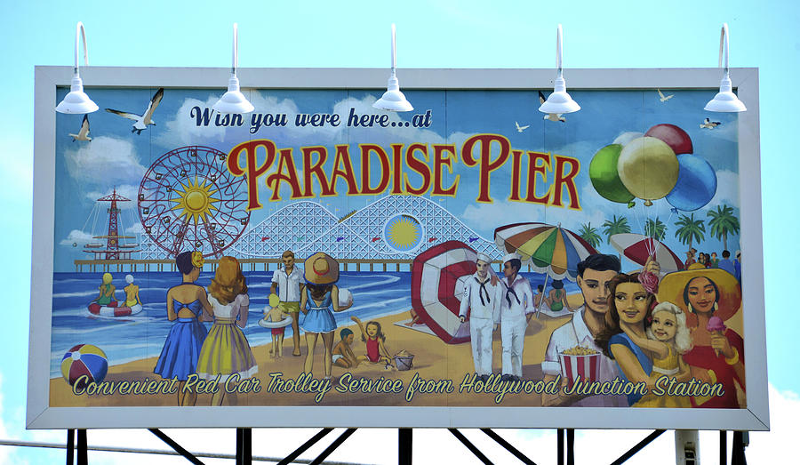 Paradise Pier vintage sign Photograph by David Lee Thompson