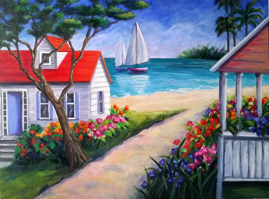 Paradise Painting by Rosie Sherman