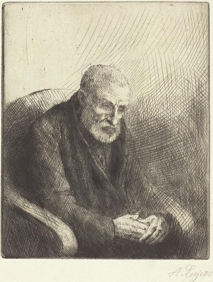 Paralytic Drawing by Alphonse Legros - Fine Art America