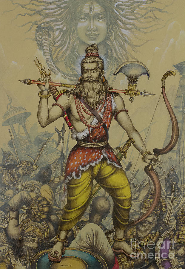 Parashurama avatar Painting by Vrindavan Das