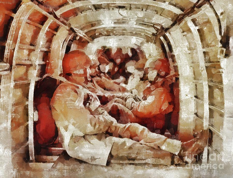 Paratroopers, World War Two Painting by Esoterica Art Agency