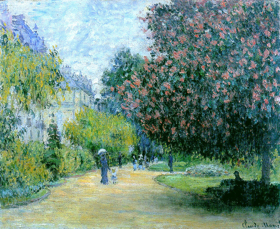 Claude Monet Painting - Parc Monceau, 1876 by Claude Monet