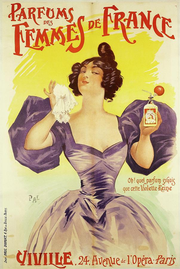 Vintage Painting - Parfums Des Femmes De France by Jean De Paleologue