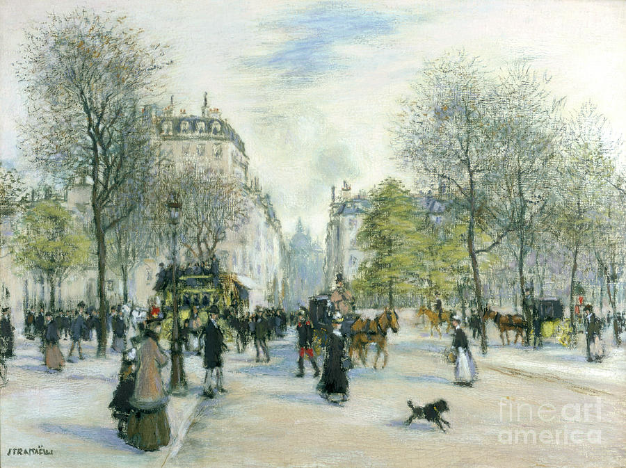 Paris, 1900. Artist Jean Francois Drawing by Print Collector