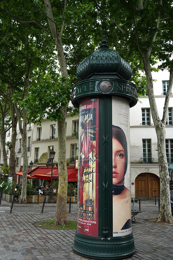 Paris Advertising Columns 1 Photograph by Andrew Fare