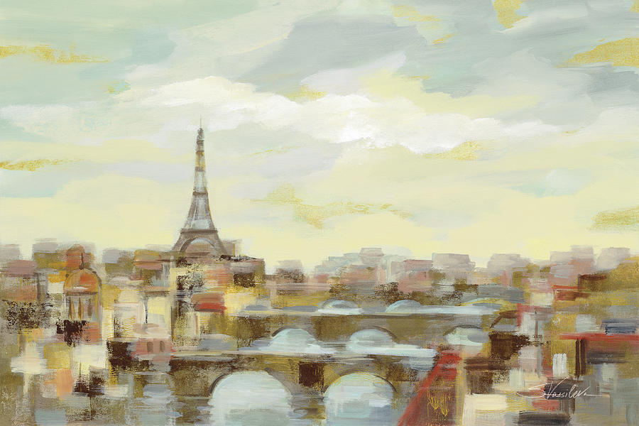 Architecture Painting - Paris Afternoon by Silvia Vassileva