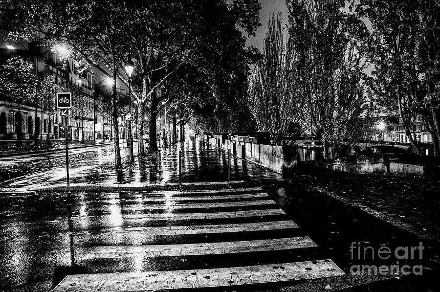 Paris at Night Quai Photograph by M G Whittingham
