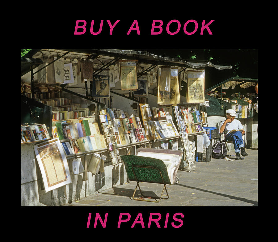 Paris Bookseller Photograph by Frank DiMarco