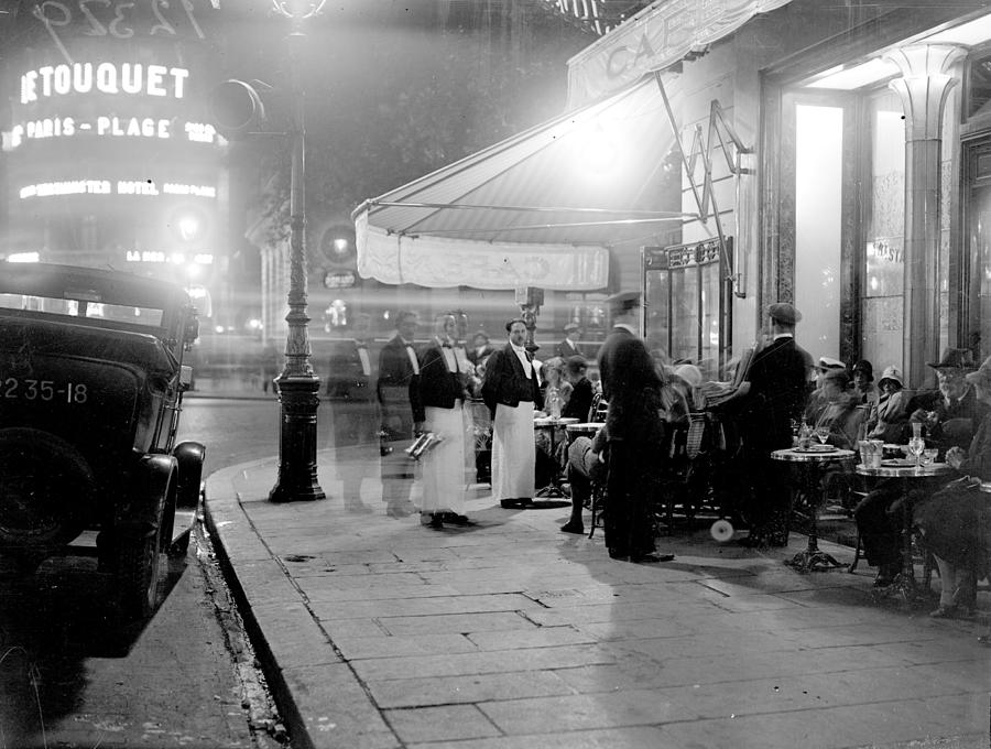 Paris Cafe Photograph by Fox Photos