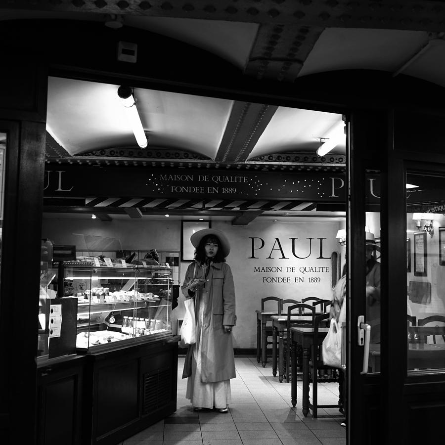 Paris Cafe Girl b Photograph by Andrew Fare - Pixels