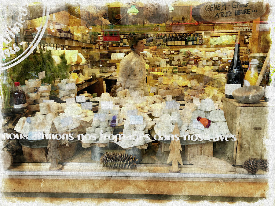 Paris Cheese Shop Photograph by Tom Reynen