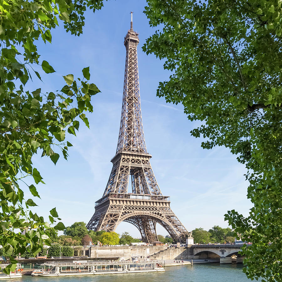 PARIS Eiffel Tower and River Seine  Photograph by Melanie Viola