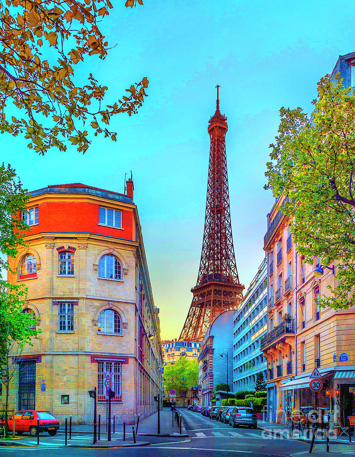 Paris Eiffel Tower Color Print Photograph by Rose Palmisano