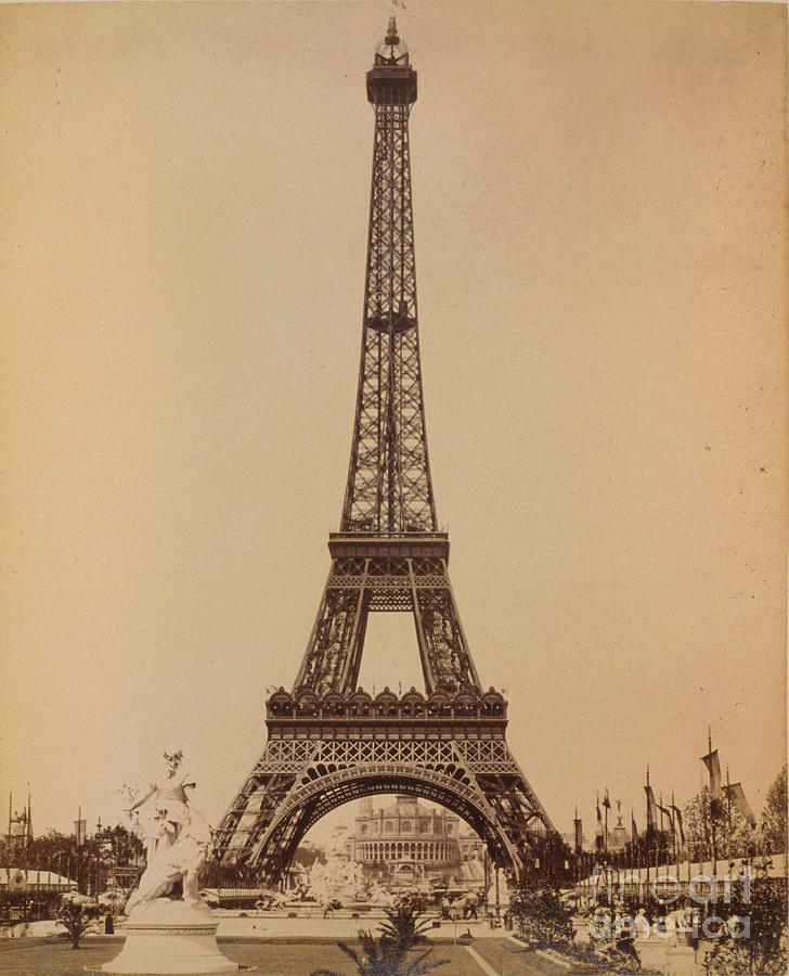 Paris Exposition, 1889 Photo Of The Eiffel Tower Photograph By French ...