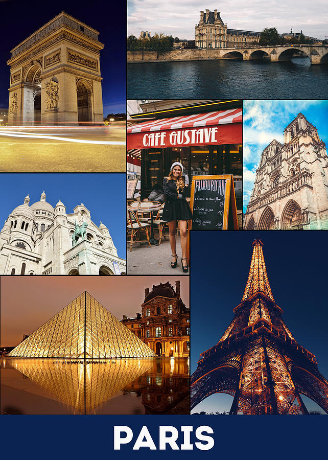 Paris France Landmarks Digital Art by Carlos V